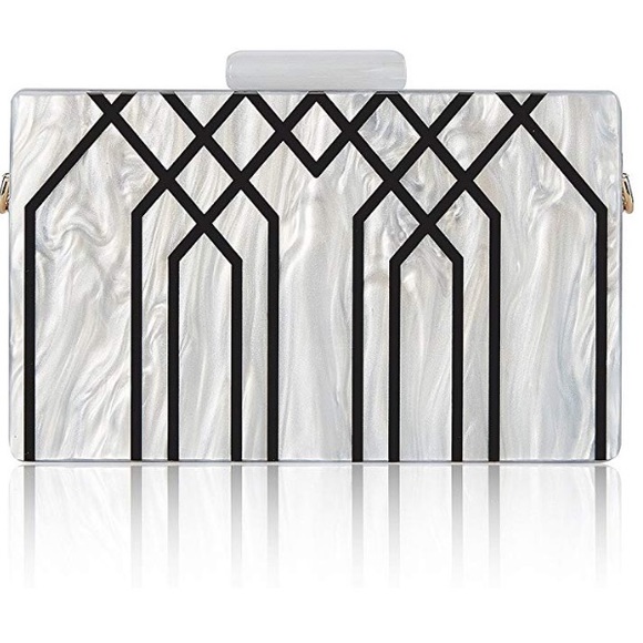 Champagne Acrylic Clutch - Picture 7 of 7